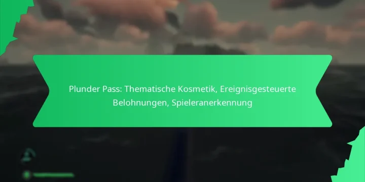 Plunder Pass: Thematische Kosmetik, Ereignisgesteuerte Belohnungen, Spieleranerkennung