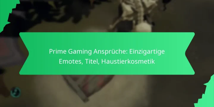 Prime Gaming Ansprüche: Einzigartige Emotes, Titel, Haustierkosmetik