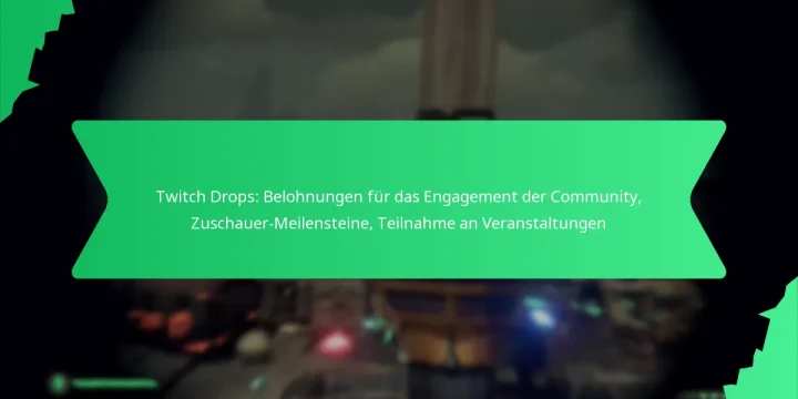 Twitch Drops: Belohnungen für das Engagement der Community, Zuschauer-Meilensteine, Teilnahme an Veranstaltungen