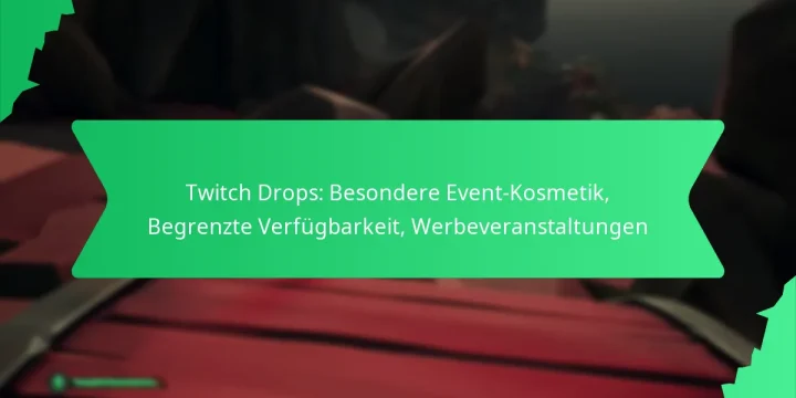 Twitch Drops: Besondere Event-Kosmetik, Begrenzte Verfügbarkeit, Werbeveranstaltungen