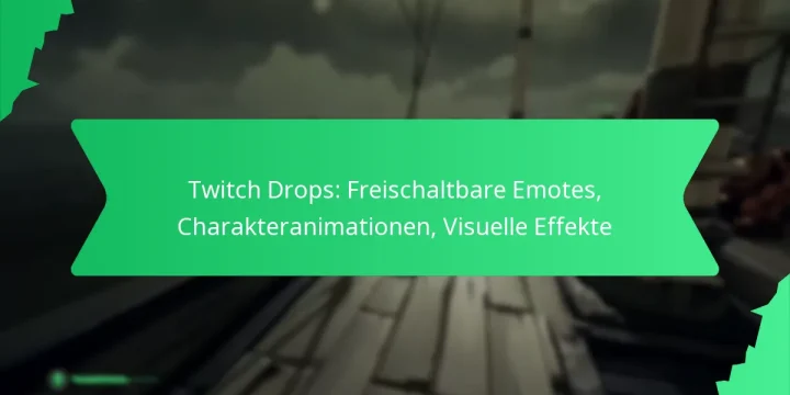 Twitch Drops: Freischaltbare Emotes, Charakteranimationen, Visuelle Effekte