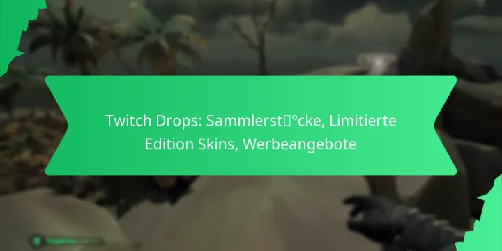 Twitch Drops: Sammlerstücke, Limitierte Edition Skins, Werbeangebote