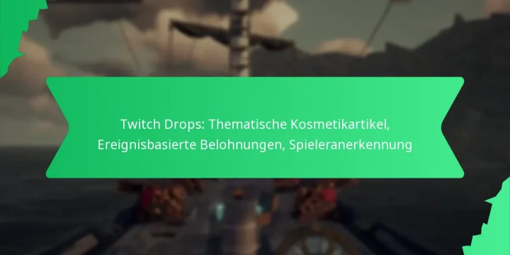 Twitch Drops: Thematische Kosmetikartikel, Ereignisbasierte Belohnungen, Spieleranerkennung