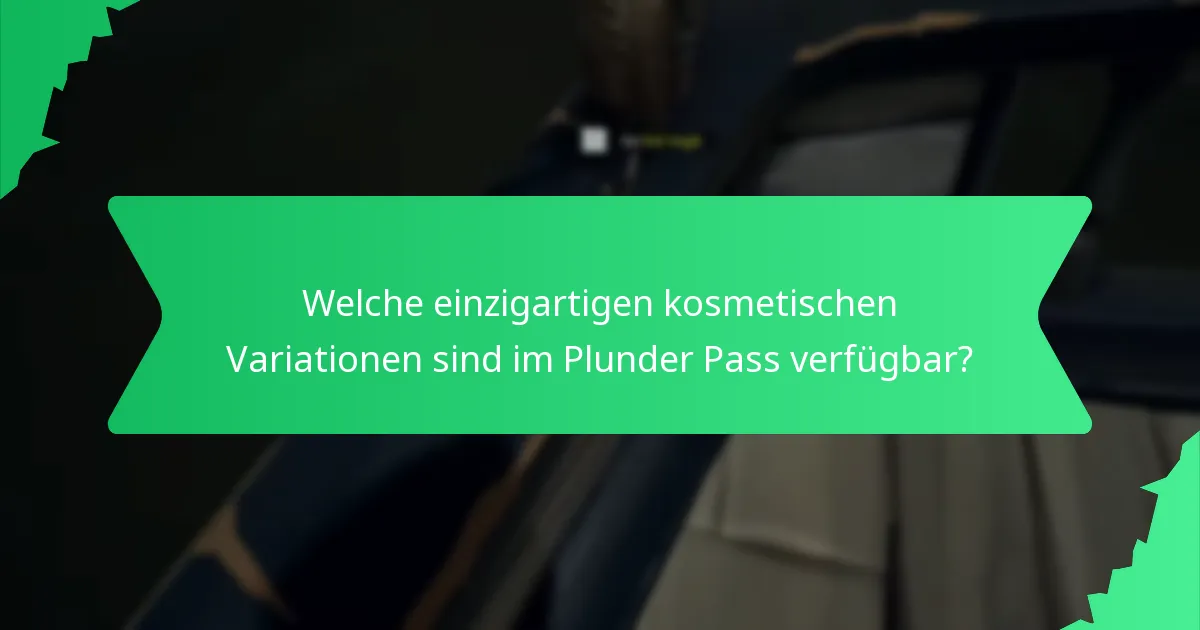 Welche Designelemente definieren die Kosmetika im Plunder Pass?